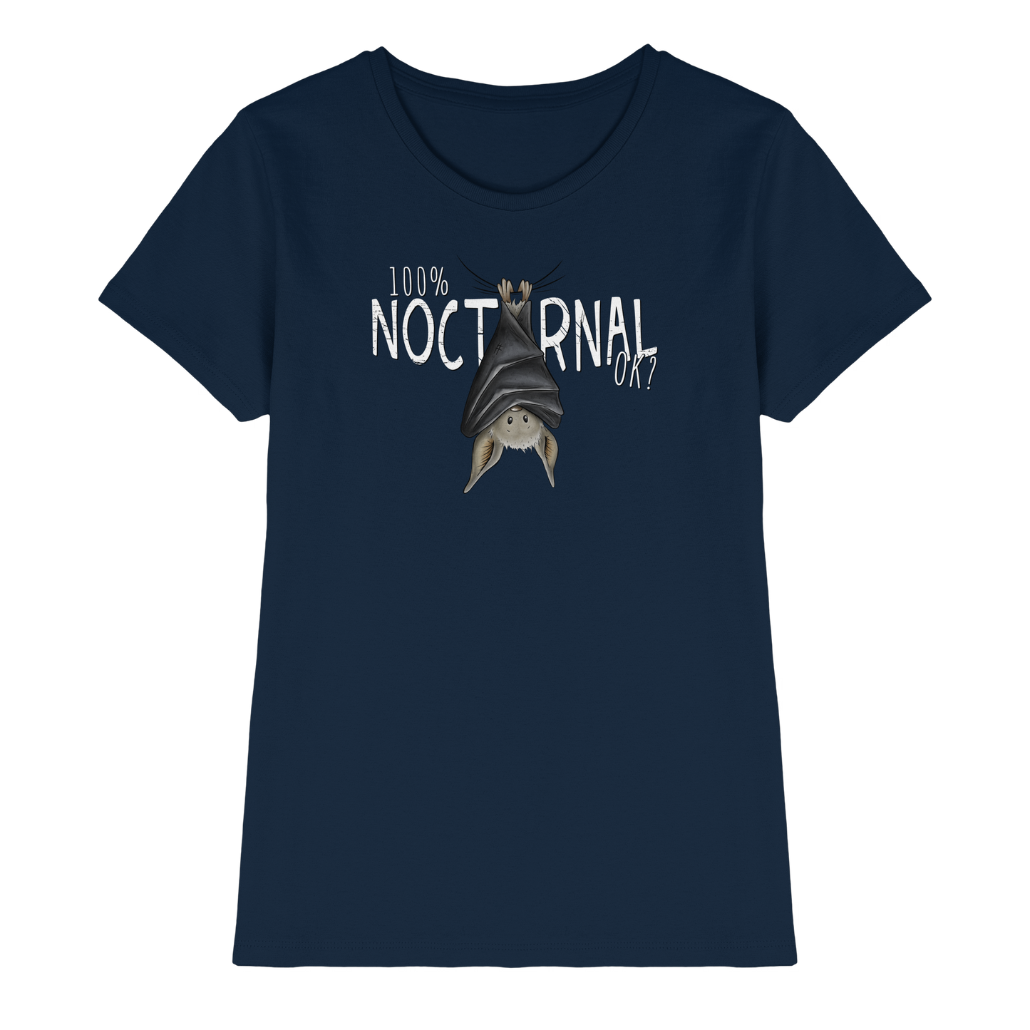 100% nachtaktive Fledermaus - Ladies Premium Shirt