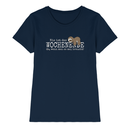 Kawaii Faultier Wochenende - Ladies Premium Shirt