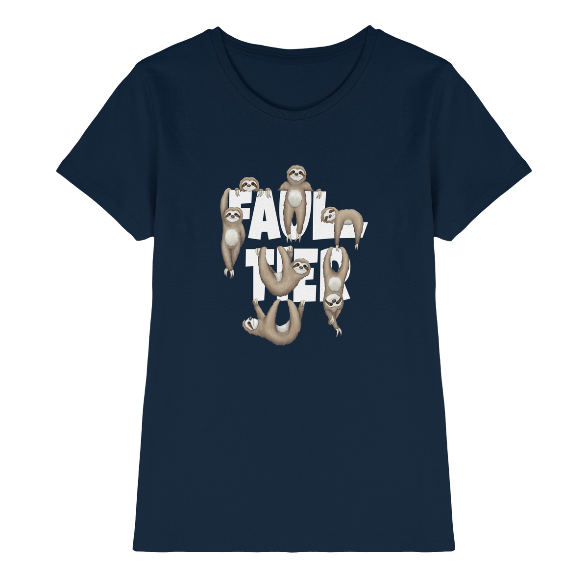 Viele gechillte Faultiere - Ladies Premium Shirt