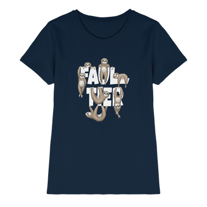 Viele gechillte Faultiere - Ladies Premium Shirt