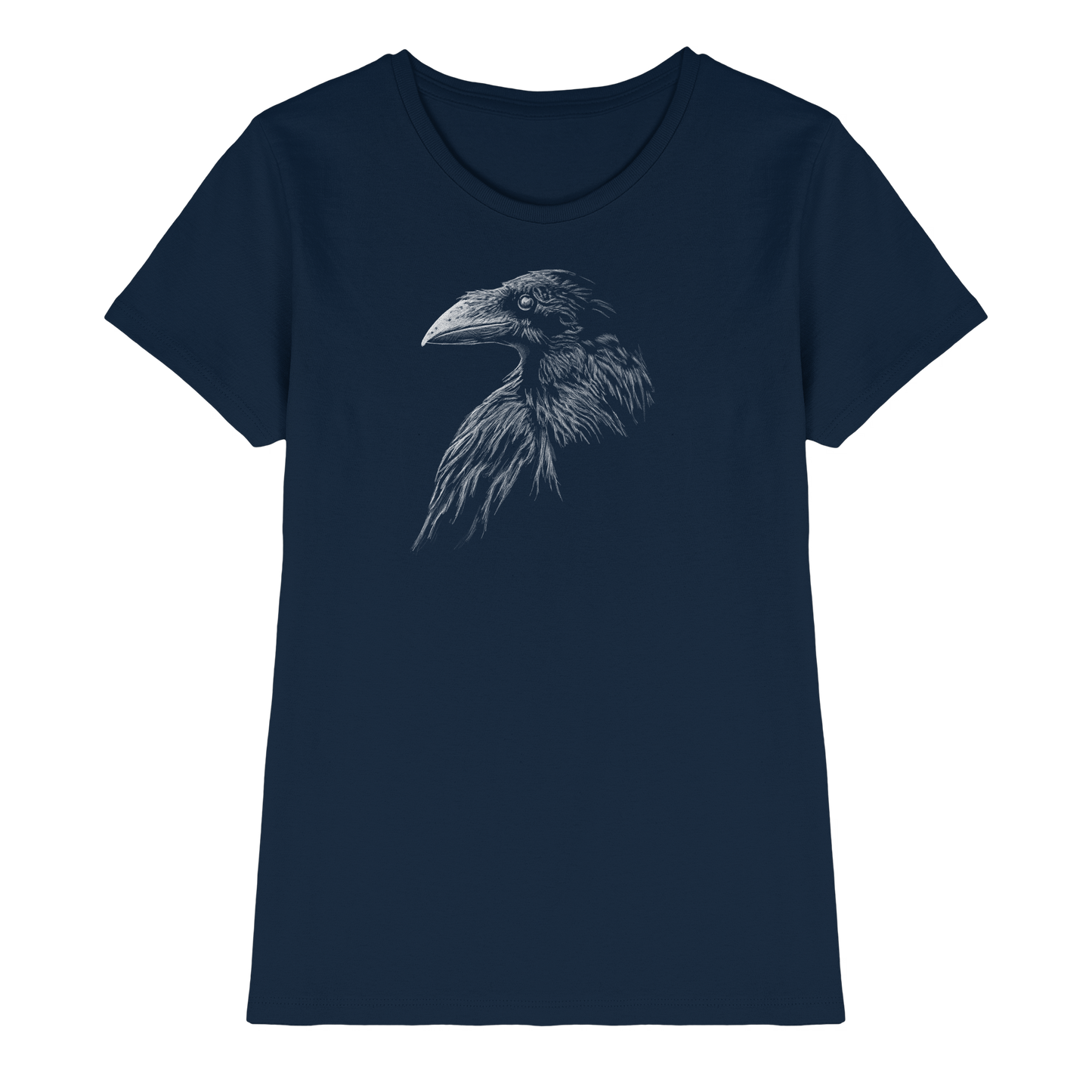 Kritzelkunst Rabe Krähe - Ladies Premium Shirt