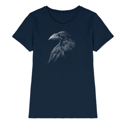 Kritzelkunst Rabe Krähe - Ladies Premium Shirt