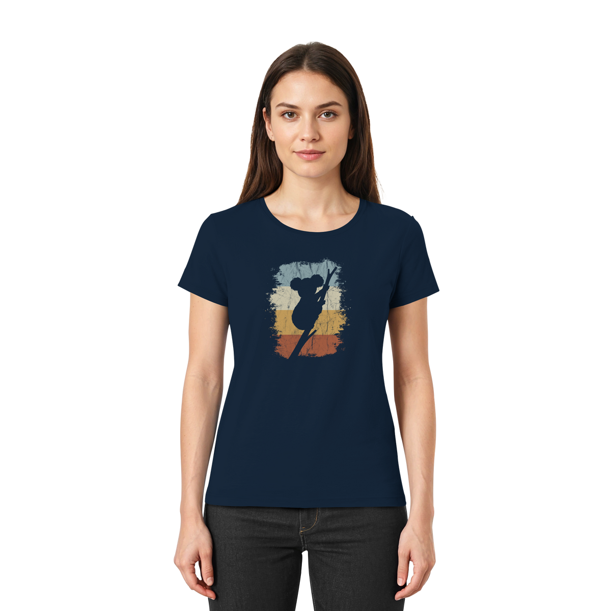 Retro kletternder Koala-Bär - Ladies Premium Shirt