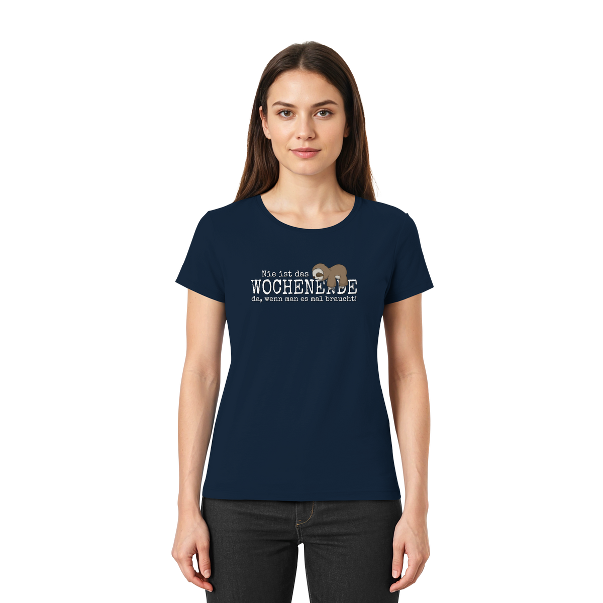 Kawaii Faultier Wochenende - Ladies Premium Shirt