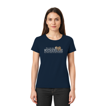 Kawaii Faultier Wochenende - Ladies Premium Shirt