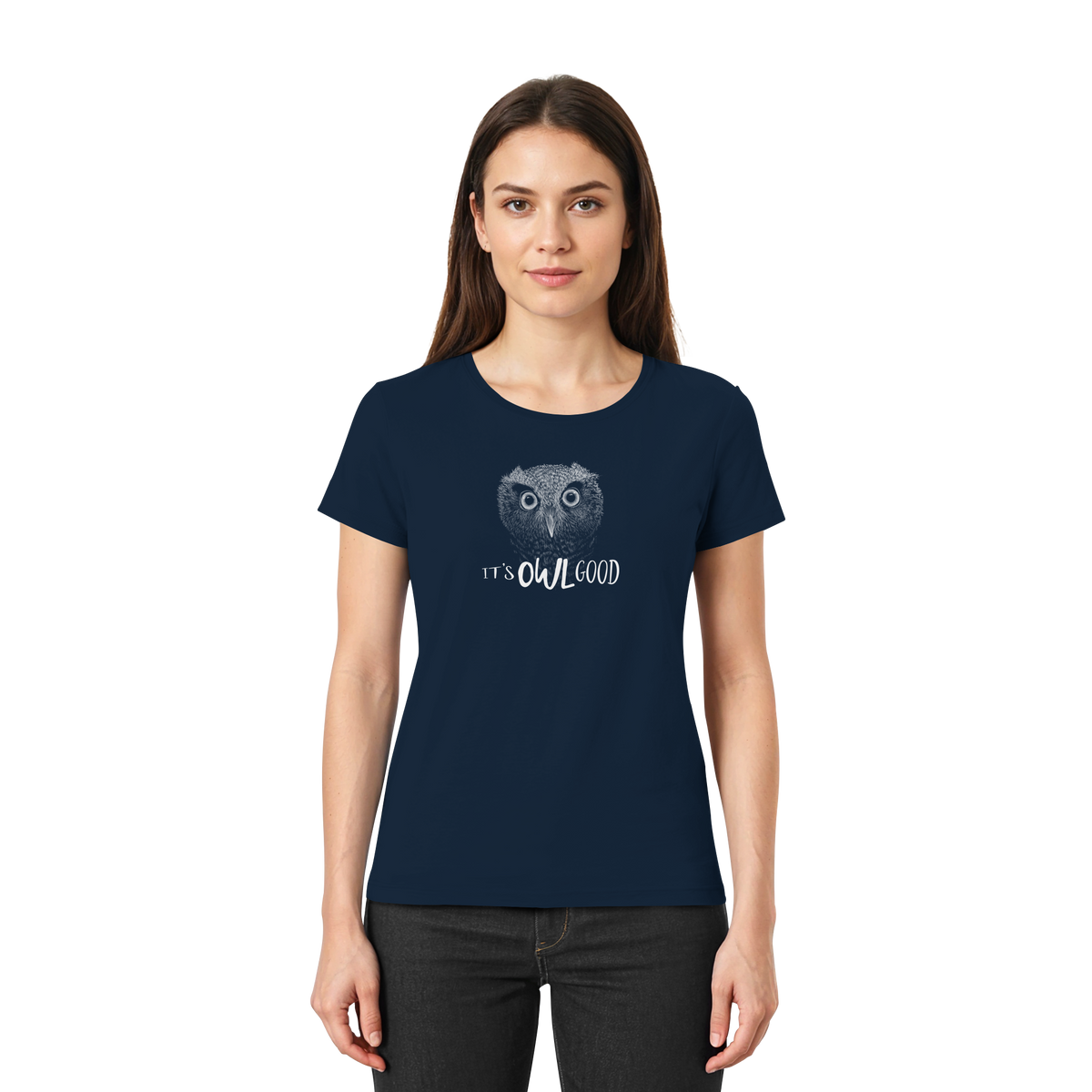 OWL Good | Kritzel-Kunst-Eule - Ladies Premium Shirt
