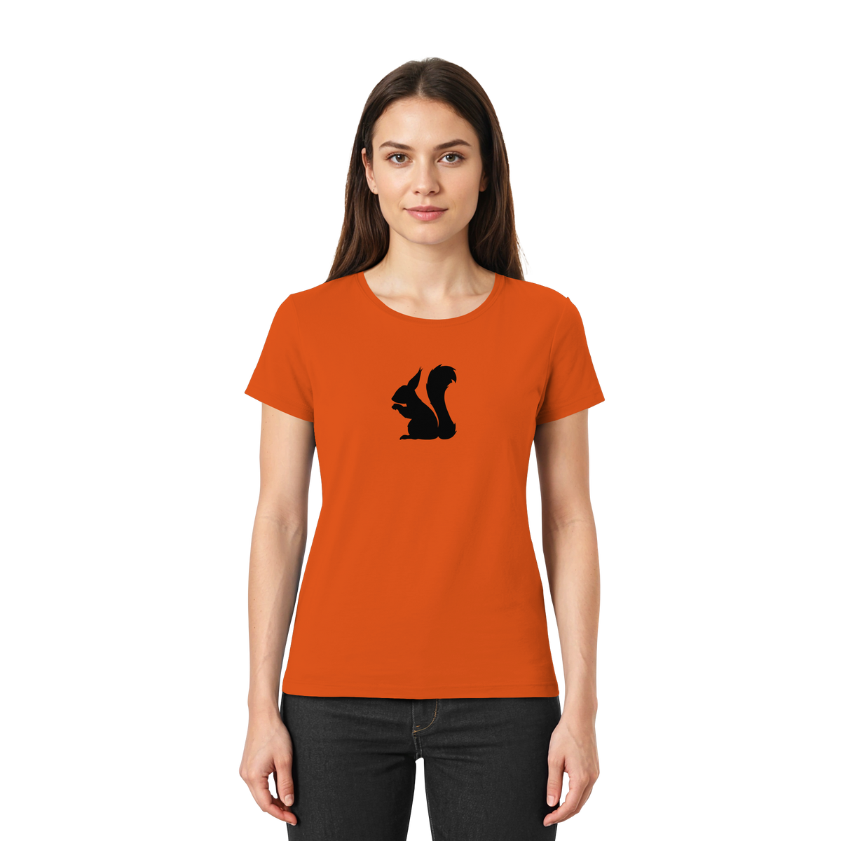 Eichhörnchen Silhouette - Ladies Premium Shirt