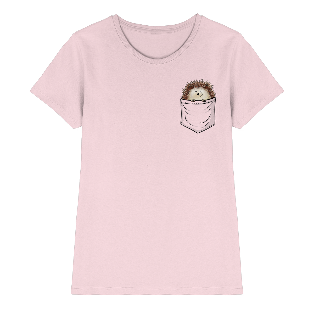 Lustiger Igel in Deiner Brust-Tasche - Ladies Premium Shirt