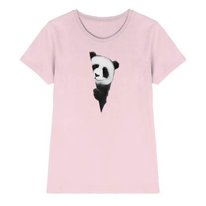 Panda Bär Illustration - Ladies Premium Shirt