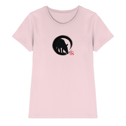 Zen Tapir im japanischen Enso Kreis - Ladies Premium Shirt