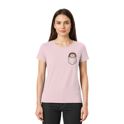 Lustiger Igel in Deiner Brust-Tasche - Ladies Premium Shirt