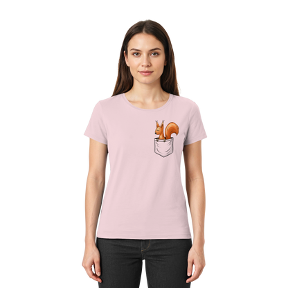 Lässiges Eichhörnchen In Tasche - Ladies Premium Shirt