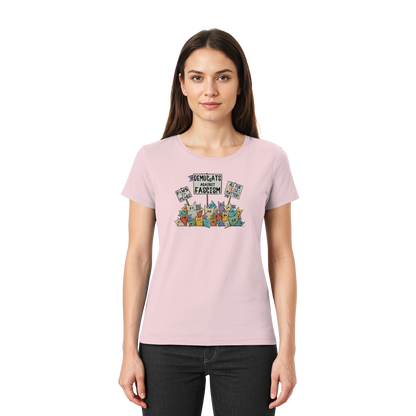 Demo-Katzen gegen Faschismus und für Vielfalt - Ladies Premium Shirt