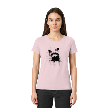 Funky Street Art Waschbär - Ladies Premium Shirt