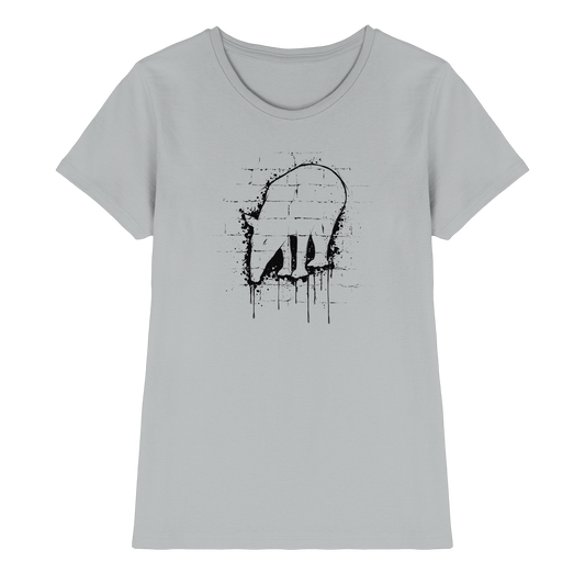 Urban Street Art Tapir Silhouette - Ladies Premium Shirt