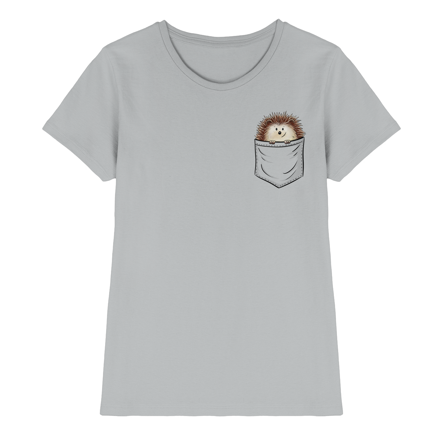 Lustiger Igel in Deiner Brust-Tasche - Ladies Premium Shirt
