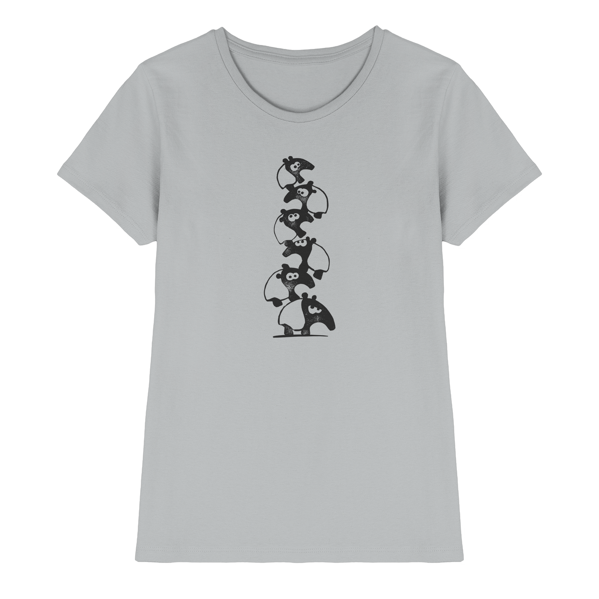 Lustiger Haufen aus Schabracken-Tapiren - Ladies Premium Shirt