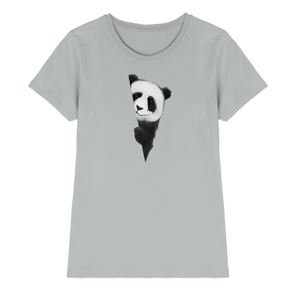 Panda Bär Illustration - Ladies Premium Shirt