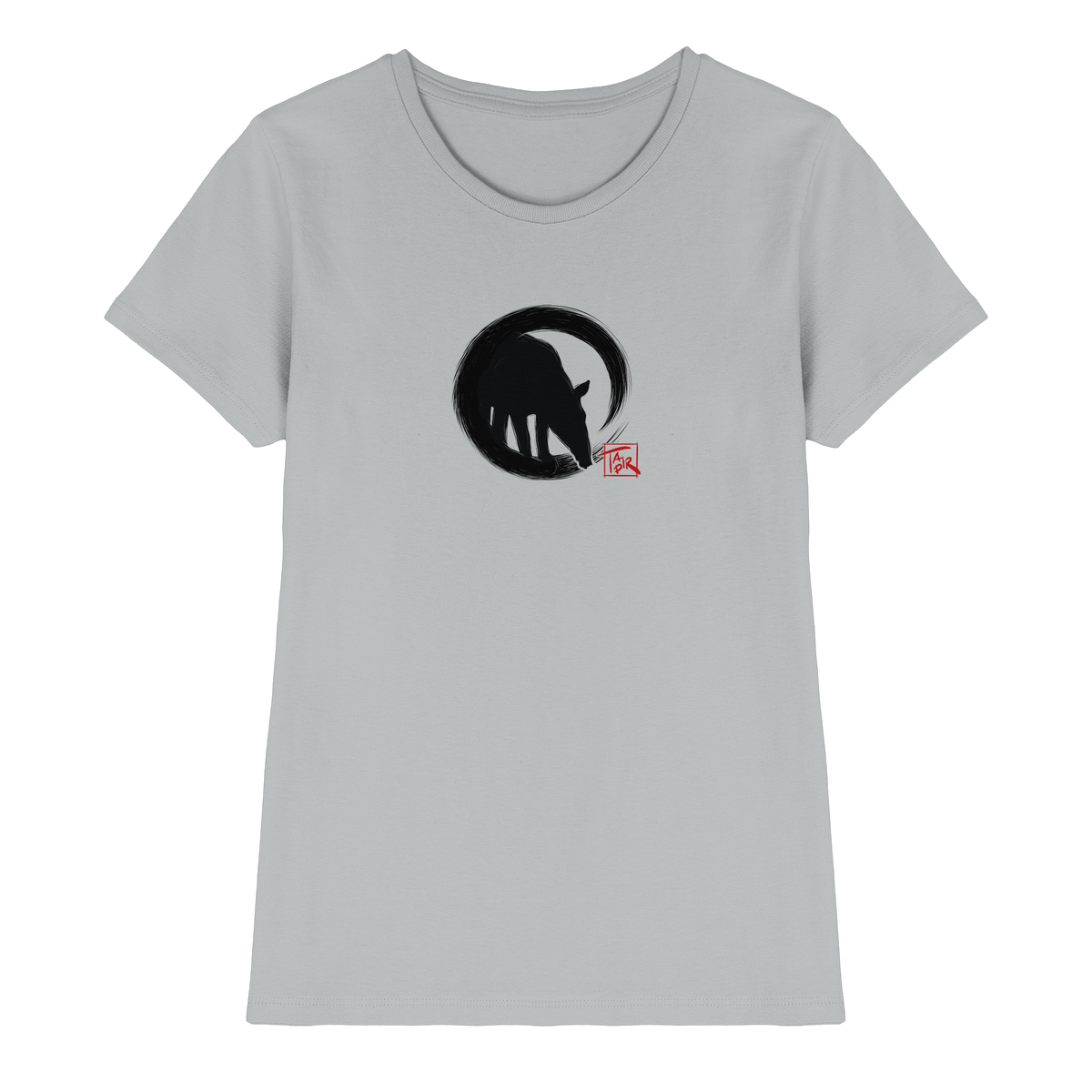 Zen Tapir im japanischen Enso Kreis - Ladies Premium Shirt