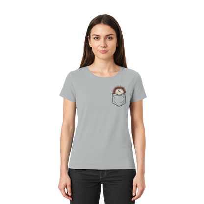 Lustiger Igel in Deiner Brust-Tasche - Ladies Premium Shirt