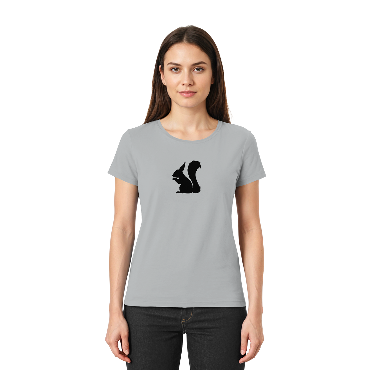 Eichhörnchen Silhouette - Ladies Premium Shirt