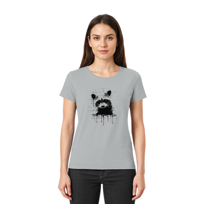 Funky Street Art Waschbär - Ladies Premium Shirt
