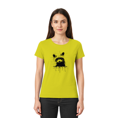 Funky Street Art Waschbär - Ladies Premium Shirt