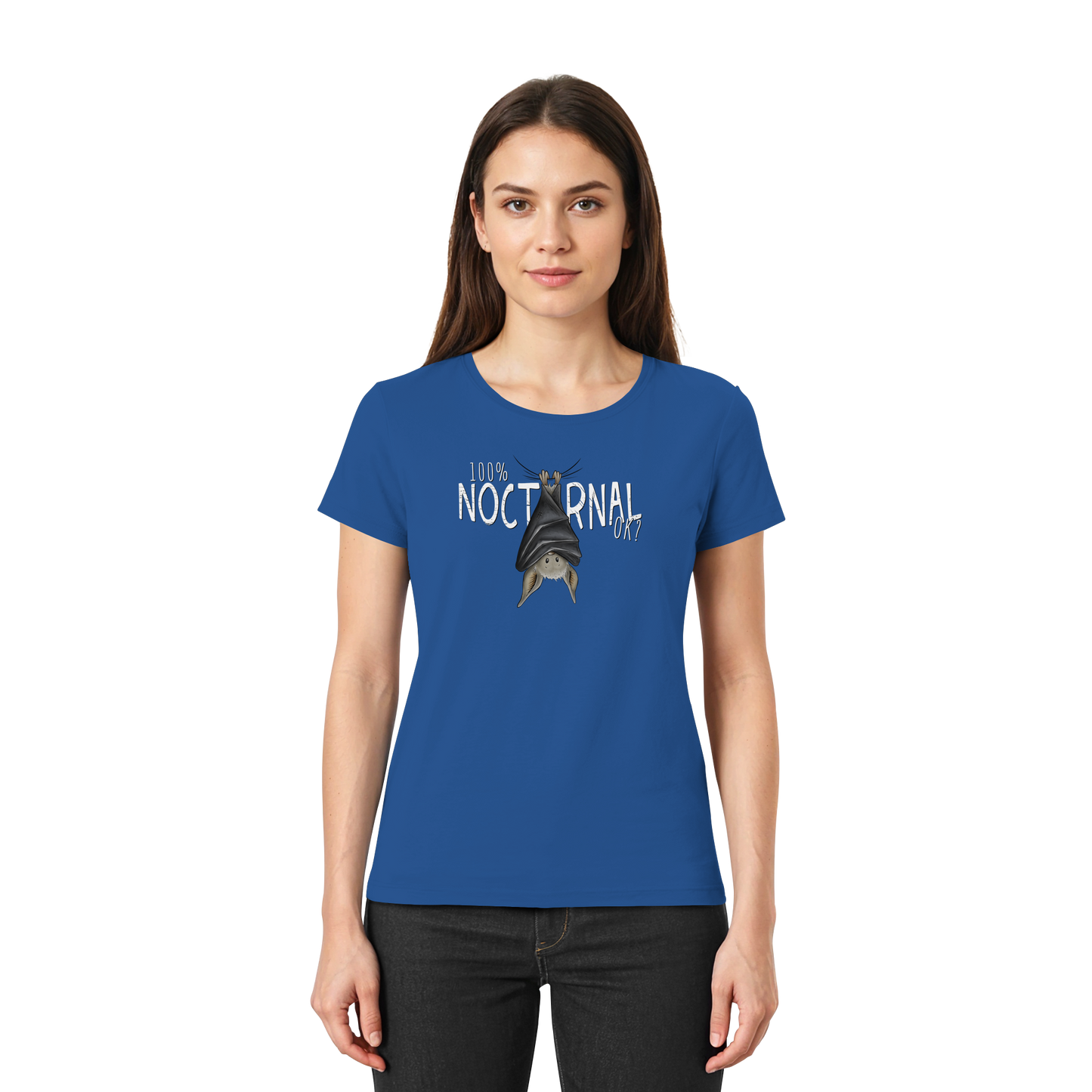 100% nachtaktive Fledermaus - Ladies Premium Shirt