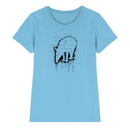 Urban Street Art Tapir Silhouette - Ladies Premium Shirt