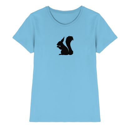 Eichhörnchen Silhouette - Ladies Premium Shirt