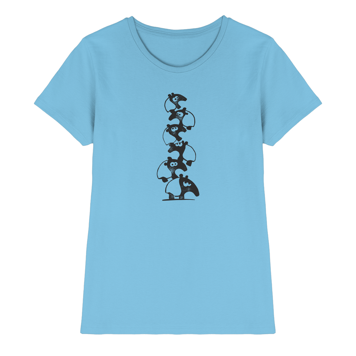 Lustiger Haufen aus Schabracken-Tapiren - Ladies Premium Shirt