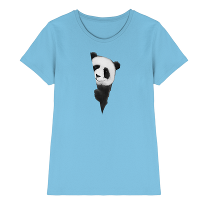 Panda Bär Illustration - Ladies Premium Shirt