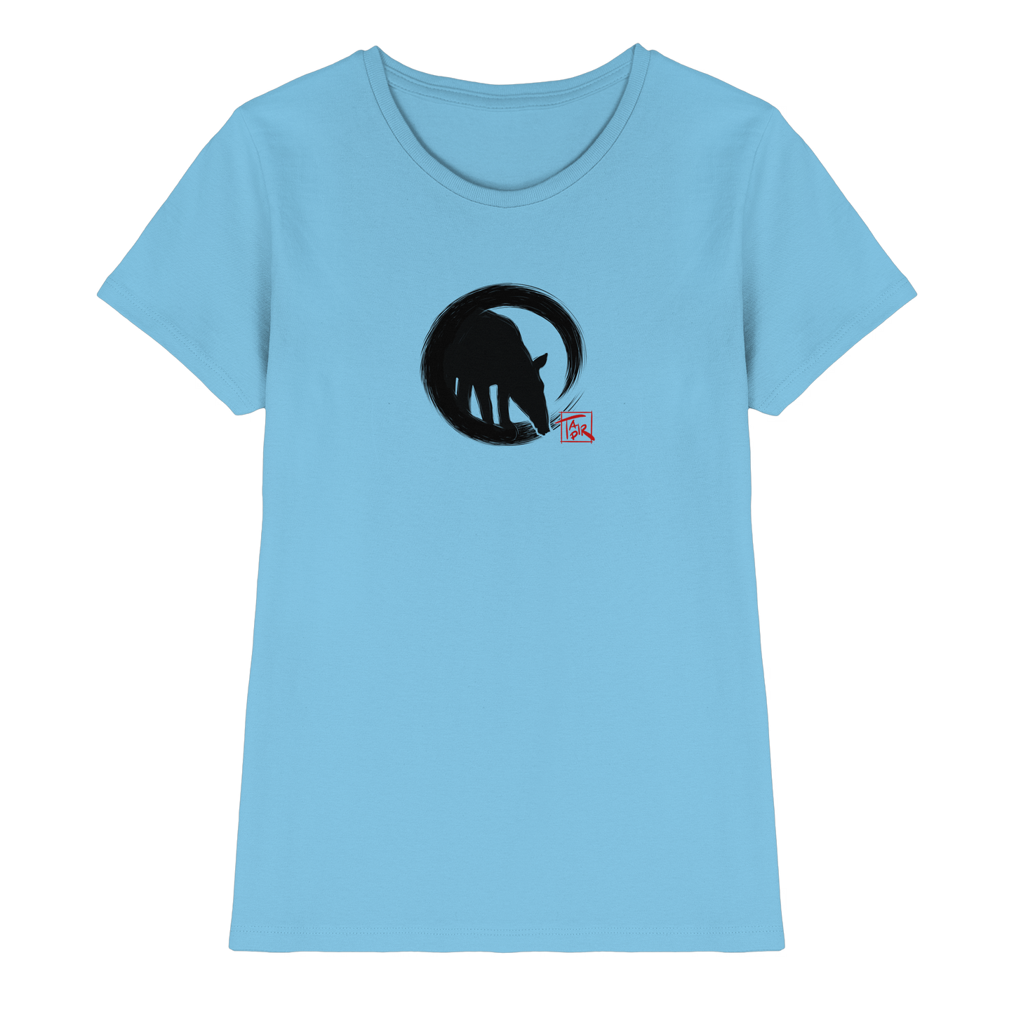 Zen Tapir im japanischen Enso Kreis - Ladies Premium Shirt