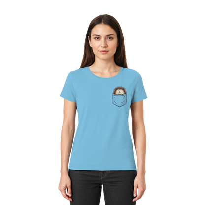 Lustiger Igel in Deiner Brust-Tasche - Ladies Premium Shirt