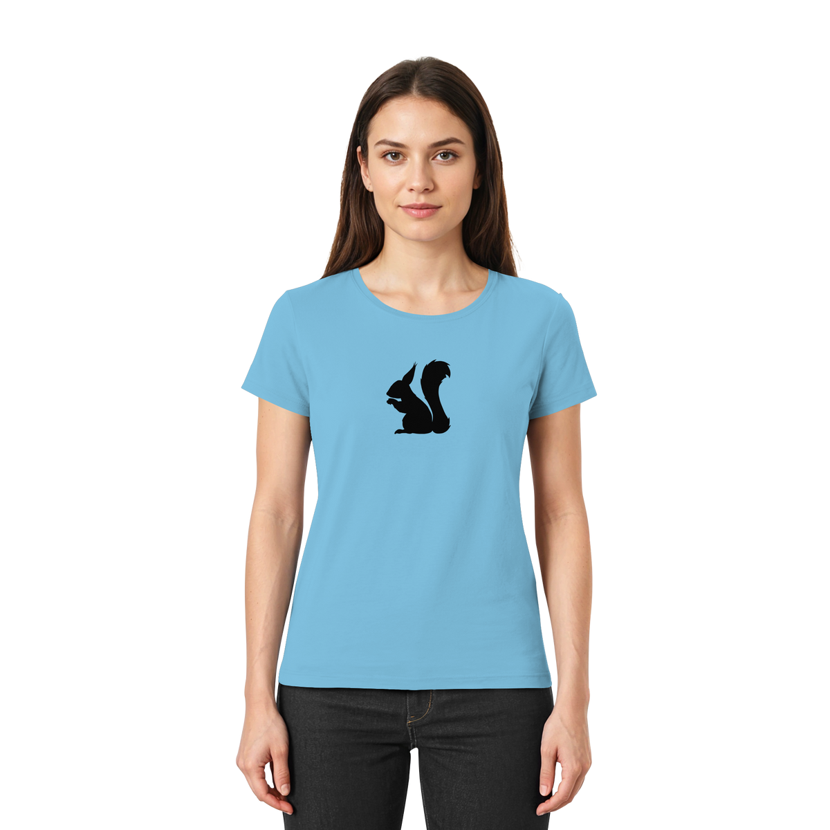 Eichhörnchen Silhouette - Ladies Premium Shirt