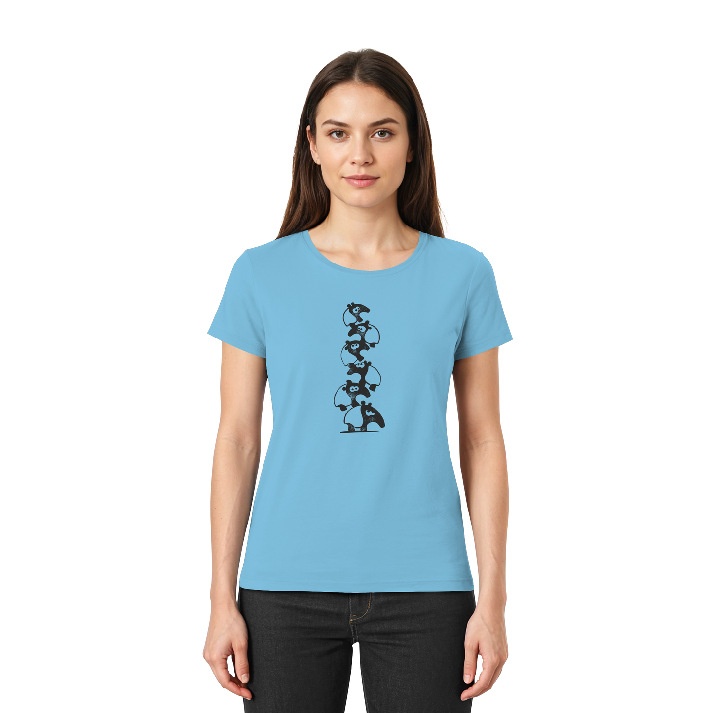 Lustiger Haufen aus Schabracken-Tapiren - Ladies Premium Shirt