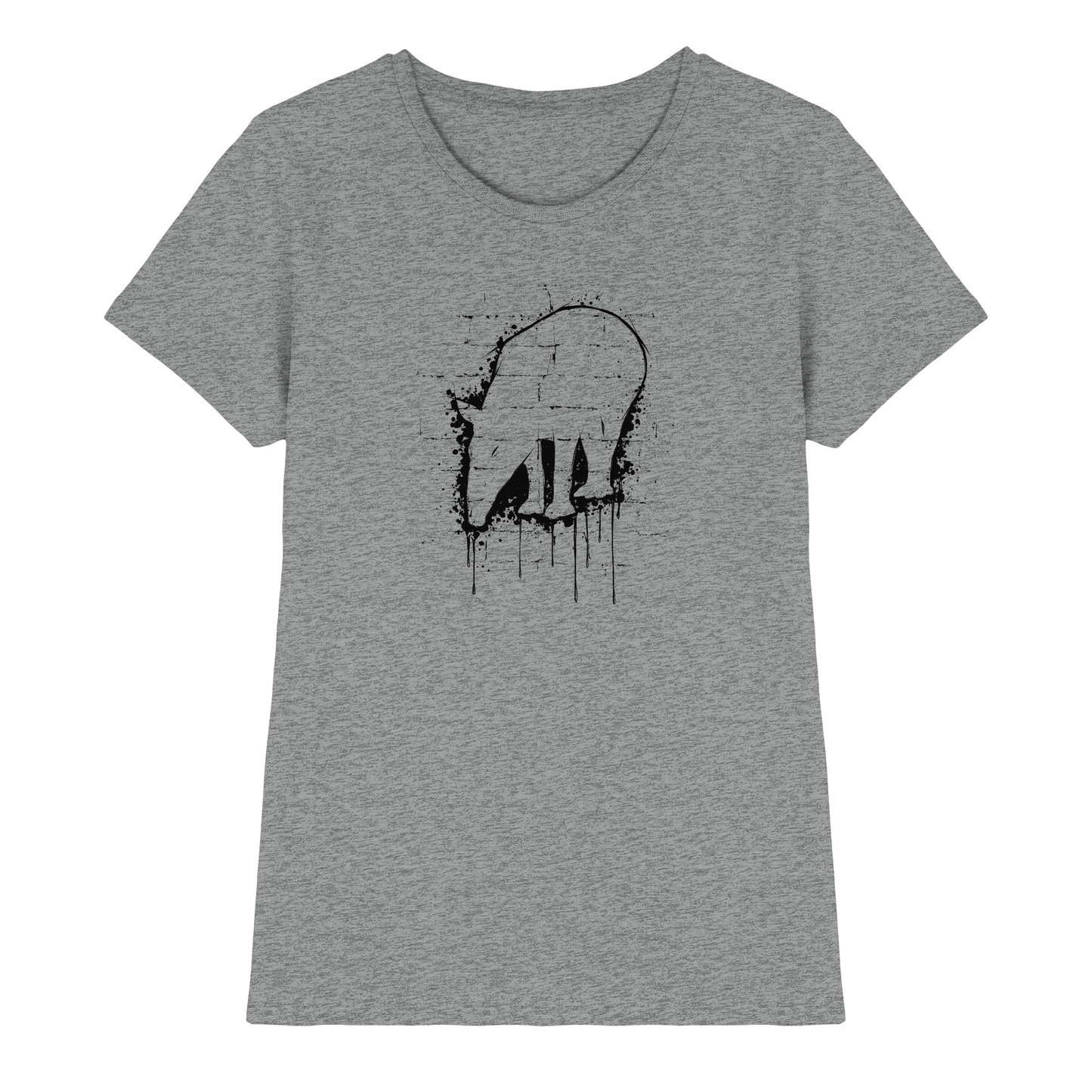 Urban Street Art Tapir Silhouette - Ladies Premium Shirt