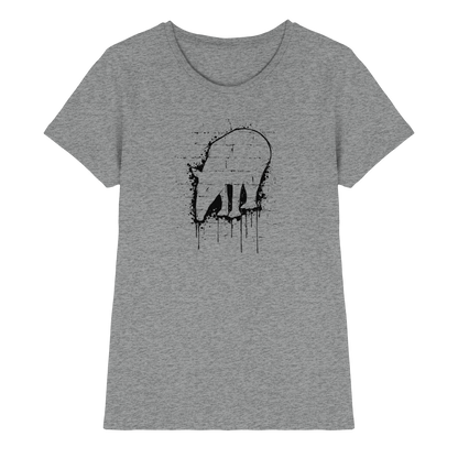 Urban Street Art Tapir Silhouette - Ladies Premium Shirt