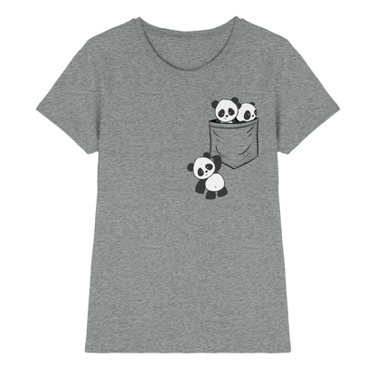 Kawaii Pandas in der Tasche - Ladies Premium Shirt