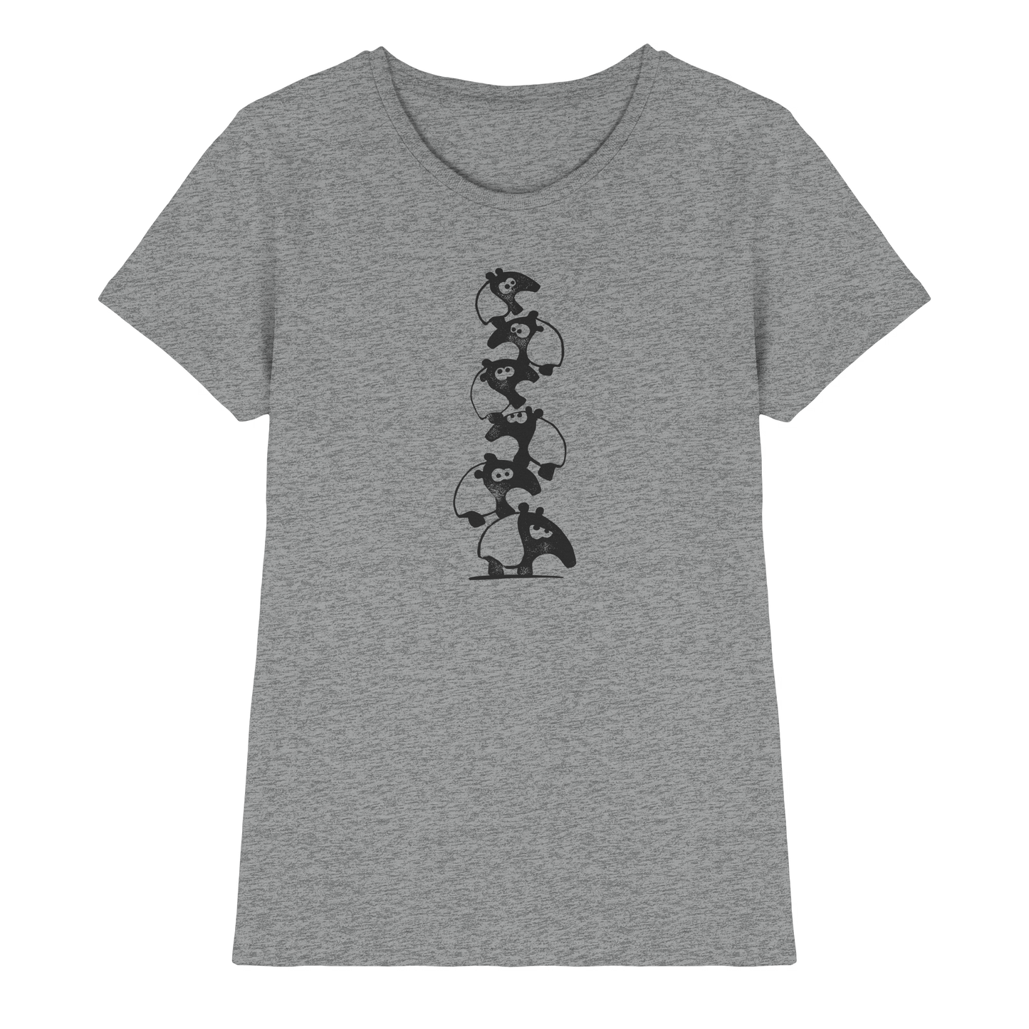 Lustiger Haufen aus Schabracken-Tapiren - Ladies Premium Shirt