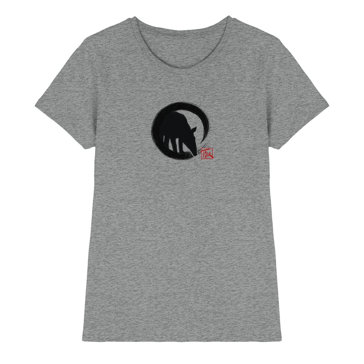 Zen Tapir im japanischen Enso Kreis - Ladies Premium Shirt