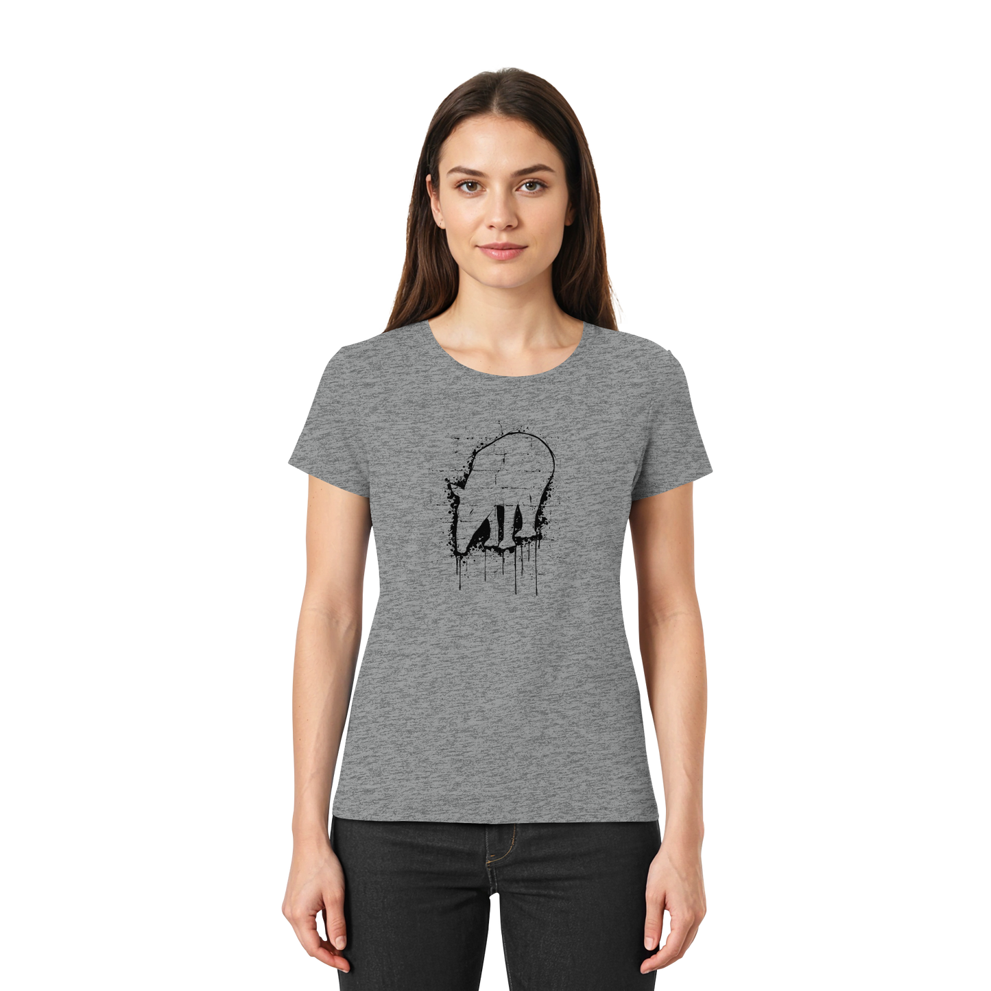Urban Street Art Tapir Silhouette - Ladies Premium Shirt