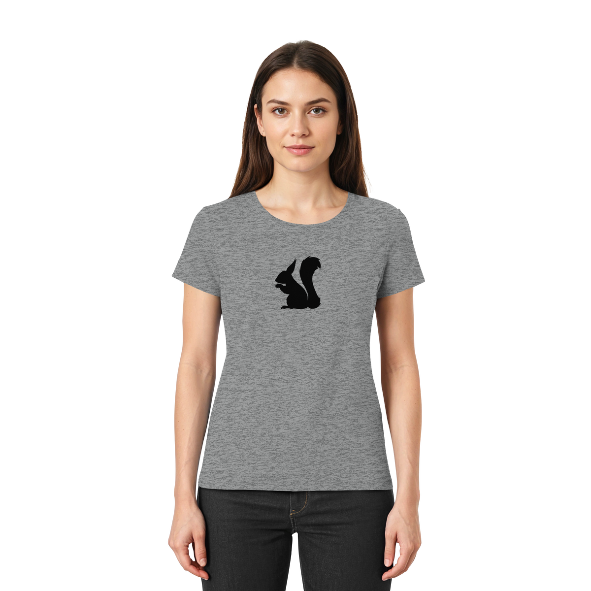 Eichhörnchen Silhouette - Ladies Premium Shirt
