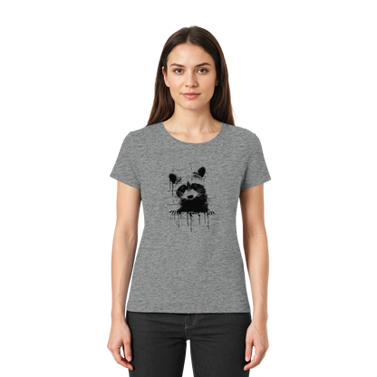 Funky Street Art Waschbär - Ladies Premium Shirt