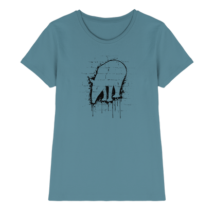 Urban Street Art Tapir Silhouette - Ladies Premium Shirt