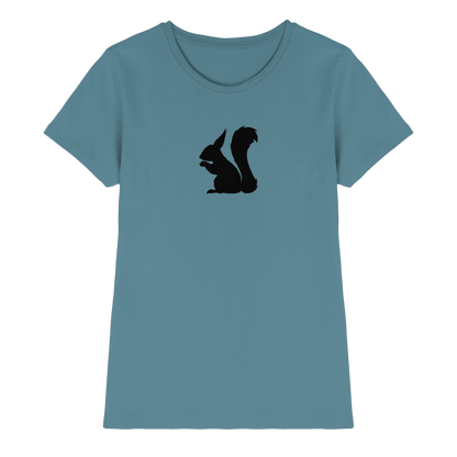 Eichhörnchen Silhouette - Ladies Premium Shirt