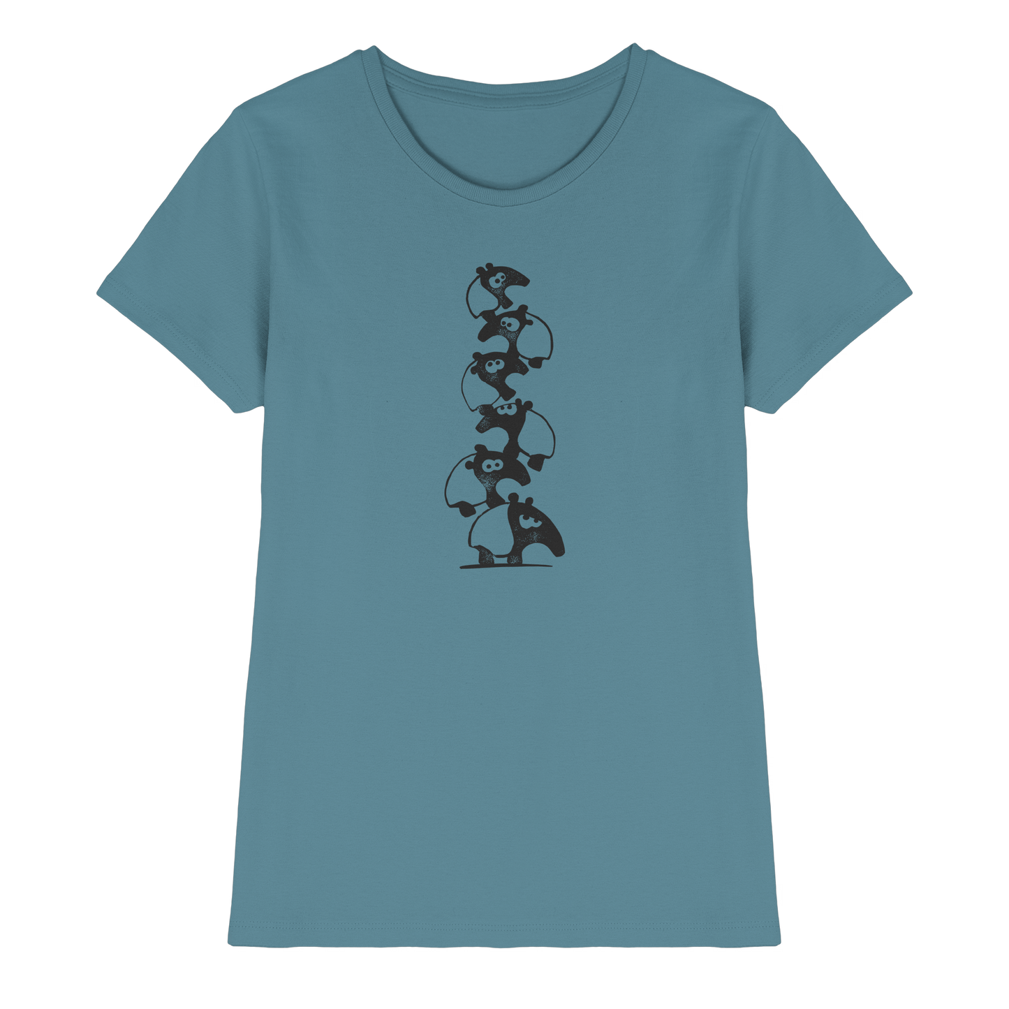 Lustiger Haufen aus Schabracken-Tapiren - Ladies Premium Shirt
