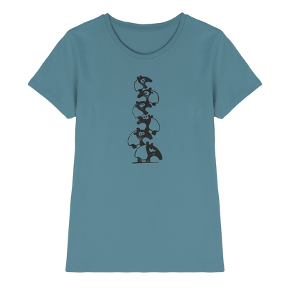 Lustiger Haufen aus Schabracken-Tapiren - Ladies Premium Shirt