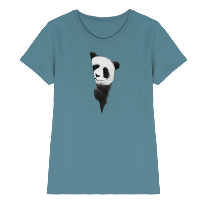Panda Bär Illustration - Ladies Premium Shirt