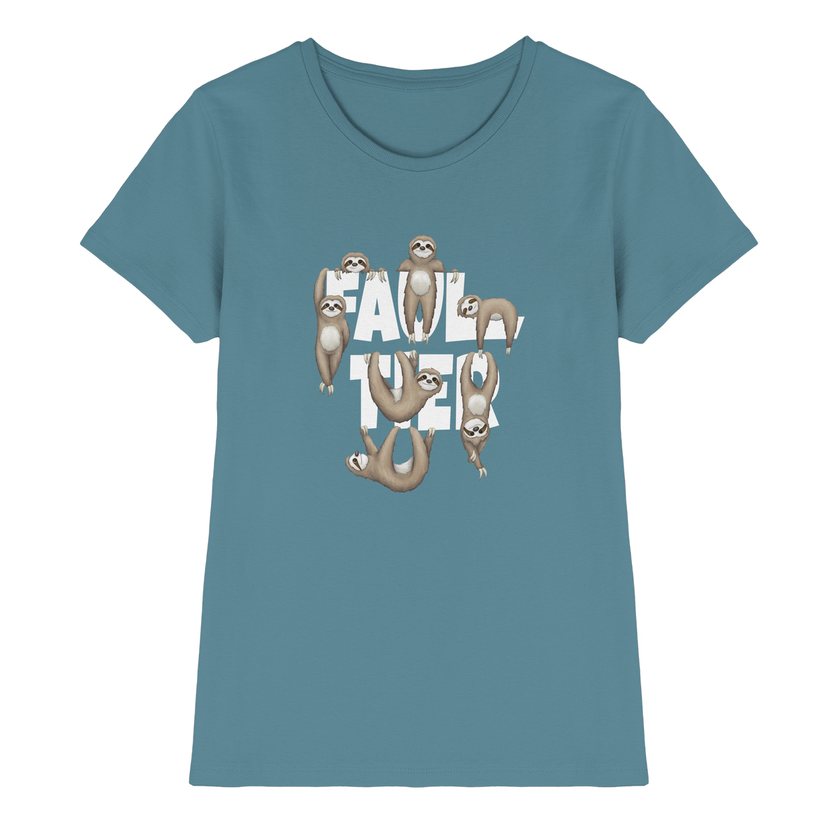 Viele gechillte Faultiere - Ladies Premium Shirt